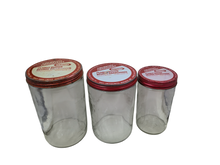 Load image into Gallery viewer, Set of 3 Vintage Glass Kraft Peanut Butter Jars
