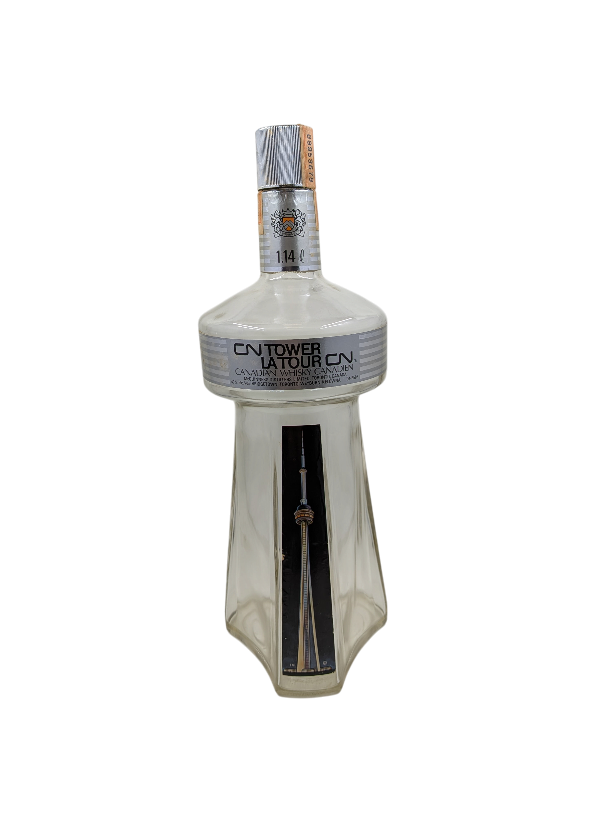 1970 CN Tower Whisky Bottle (empty) – missionthriftstorekitchener