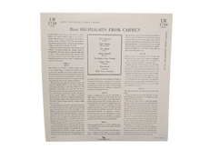 Load image into Gallery viewer, Bizet Carmen Highlights Rise Stevens Jan Peerce LM-1749 (Vinyl)

